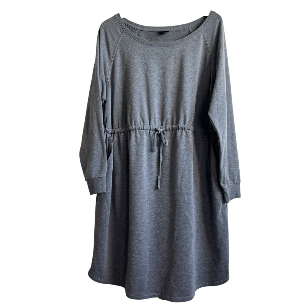 Torrid Size 2 2X Gray Long Sleeve Tee Shirt Dress